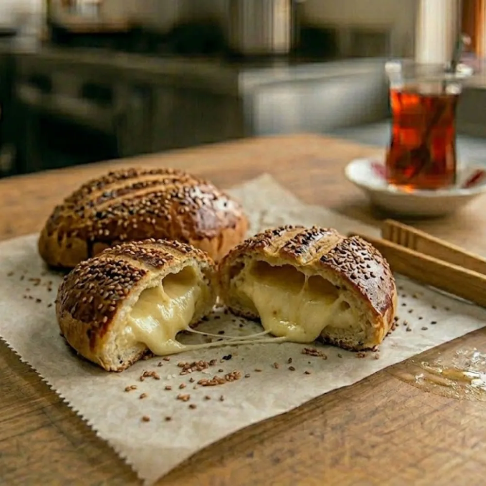 Kaşarlı İçli Simit
